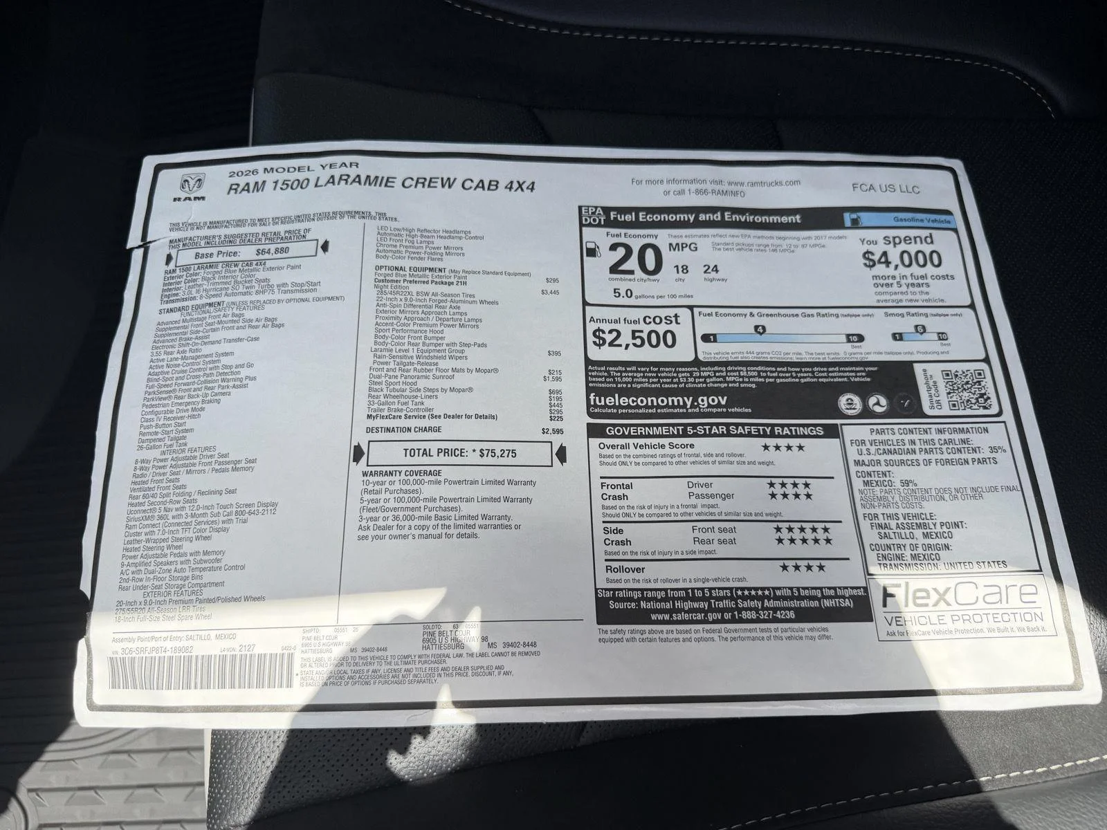 New 2026 Forged Blue Metallic Exterior Paint RAM Laramie image 10