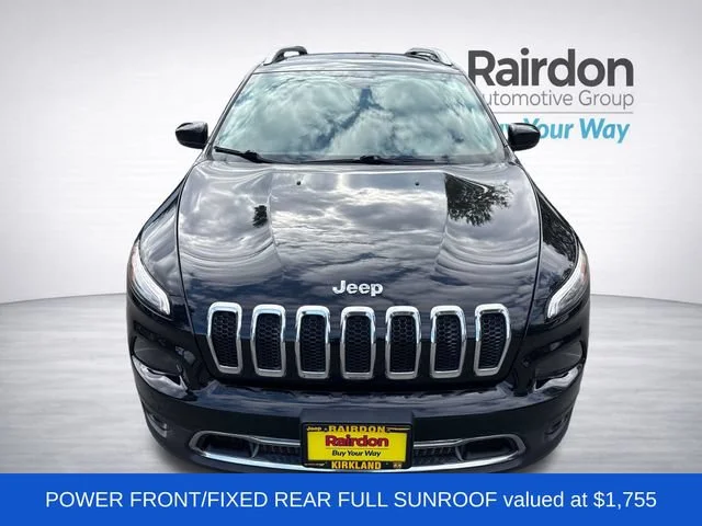 Used 2018 Diamond Black Crystal Pearlcoat Jeep Limited image 2