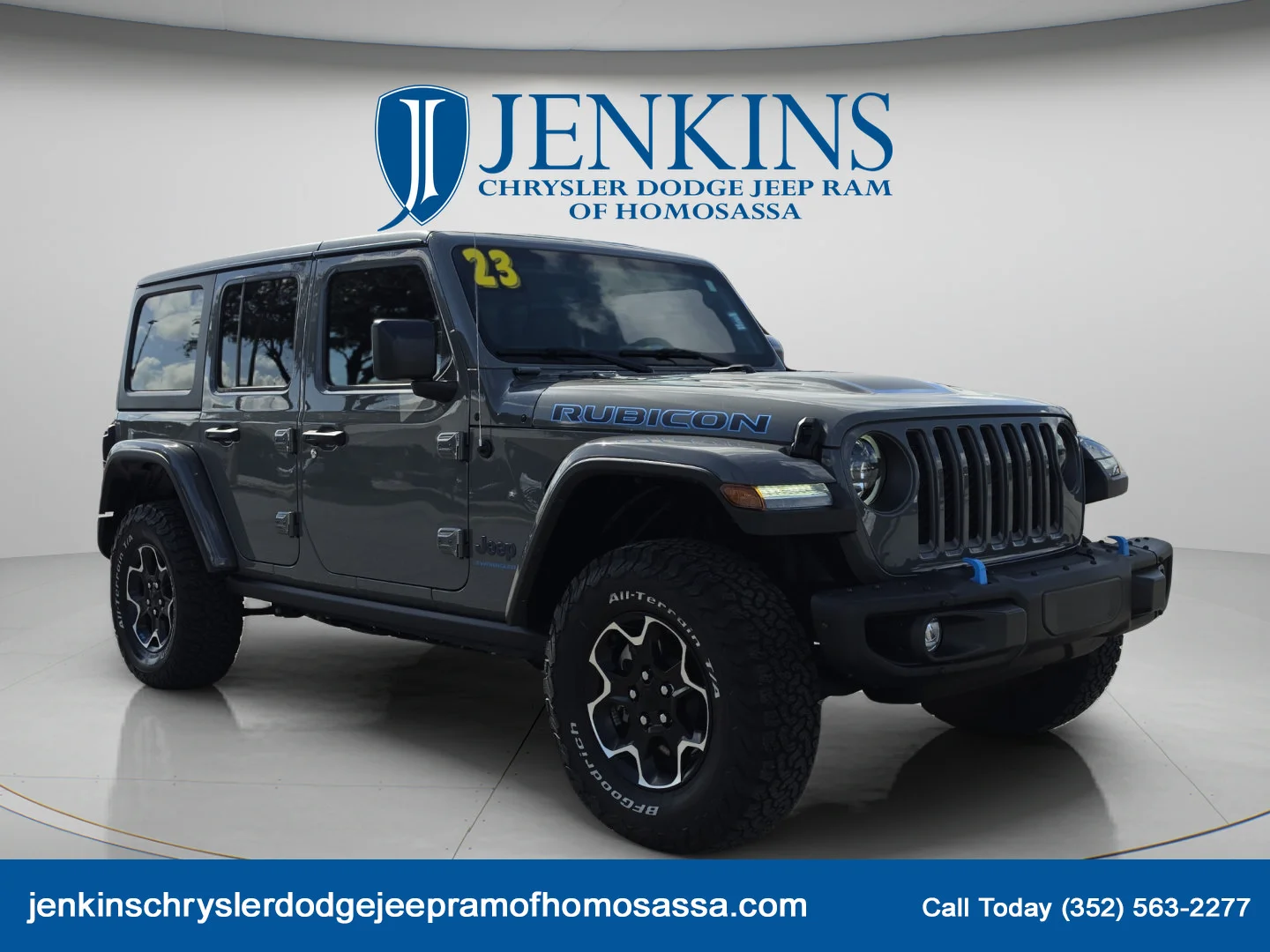 Used 2023 Sting-Gray Clearcoat Jeep Rubicon image 1