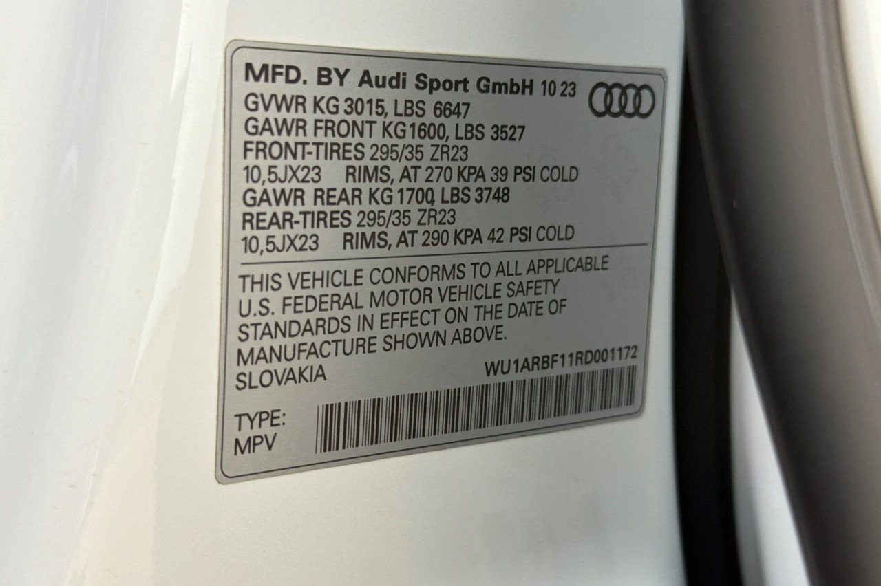 Used 2024 GLACIER WHITE METAL Audi  image 28
