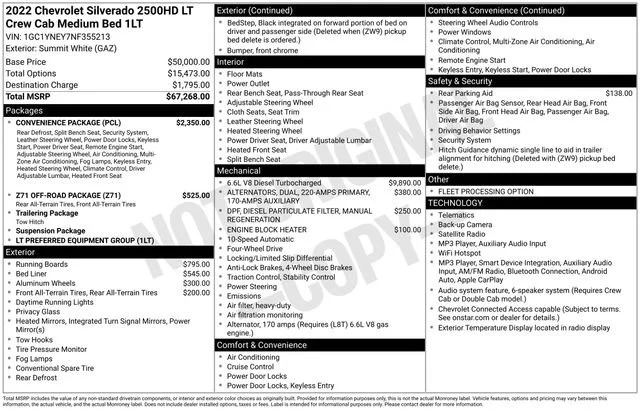 Used 2022 Summit White Chevrolet LT image 5