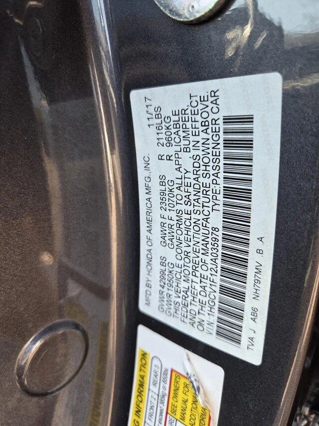Certified Used 2018 Modern Steel Metallic Honda LX 1.5T image 32