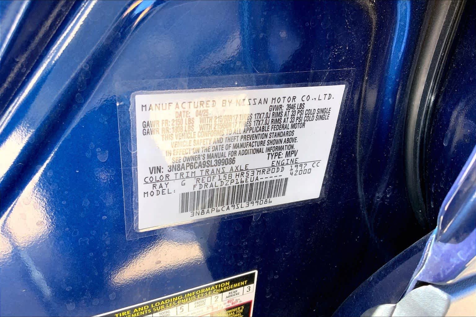 Certified Used 2025 Deep Blue Pearl Nissan SV image 34
