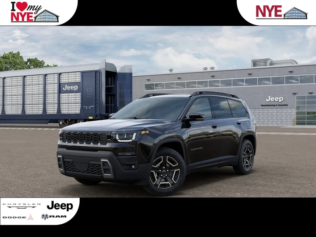 New 2026 Diamond Black Crystal Pearl-Coat Exterior Paint Jeep Limited image 1