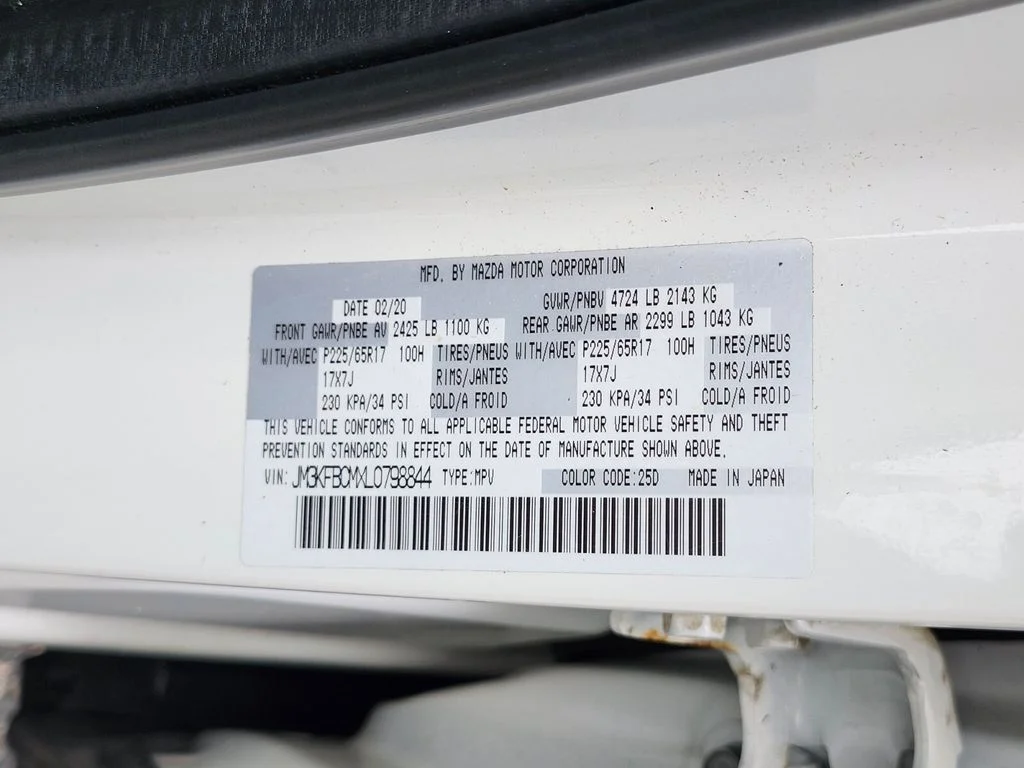 Used 2020 White Mazda Touring image 36