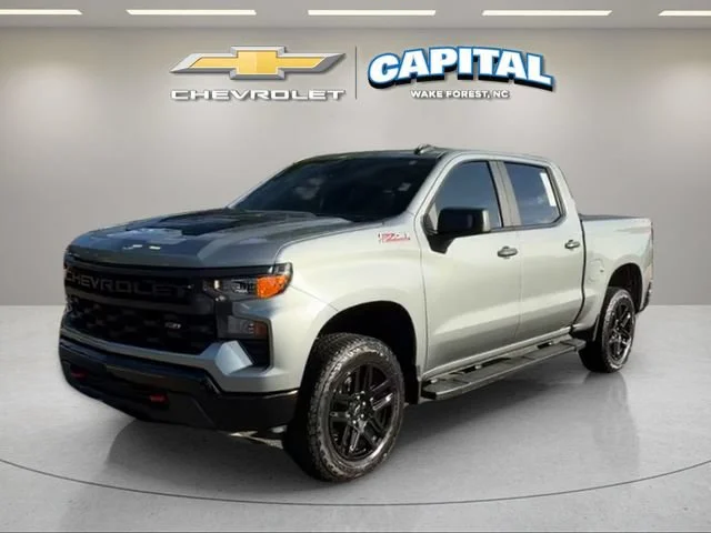 Used 2024 Sterling Gray Metallic Chevrolet Custom Trail Boss image 1