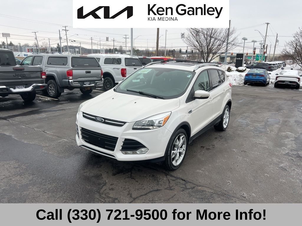 Used 2013 Ford Escape Titanium with VIN 1FMCU0J92DUA07122 for sale in Medina, OH