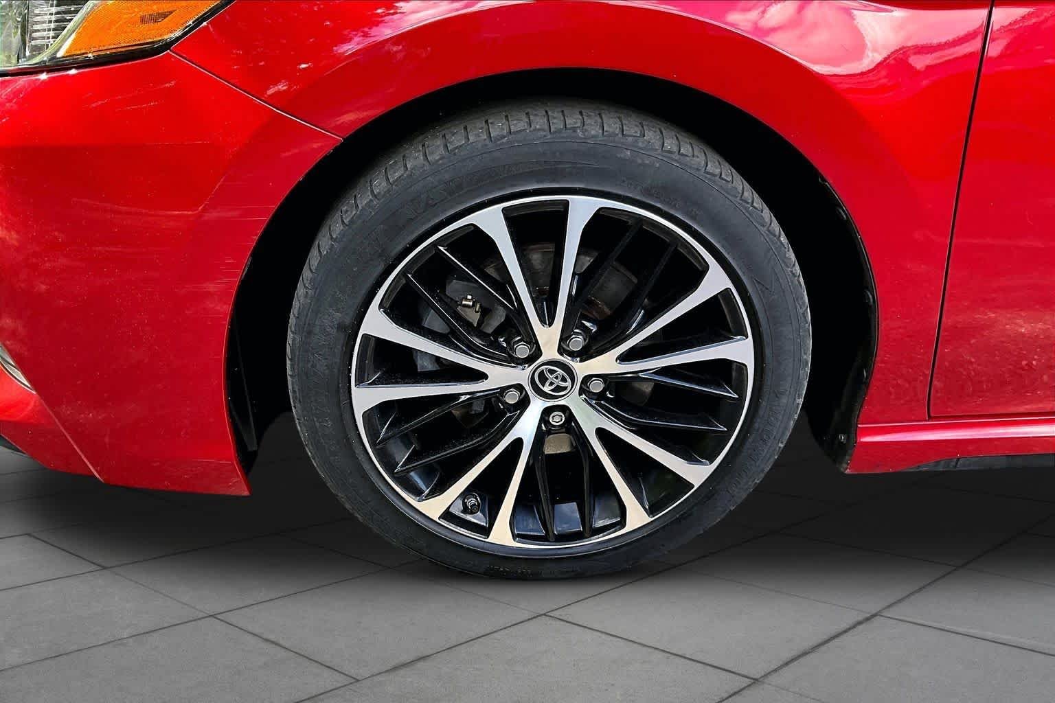 Certified Used 2019 Super Sonic Red Toyota SE image 11