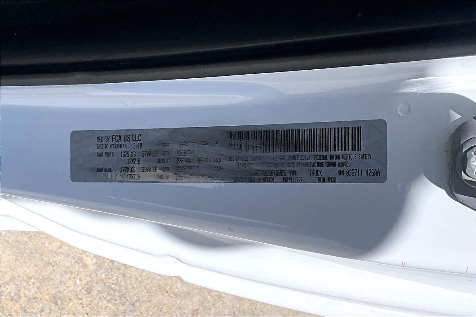 Used 2019 Bright White Clearcoat Ram Tradesman image 32