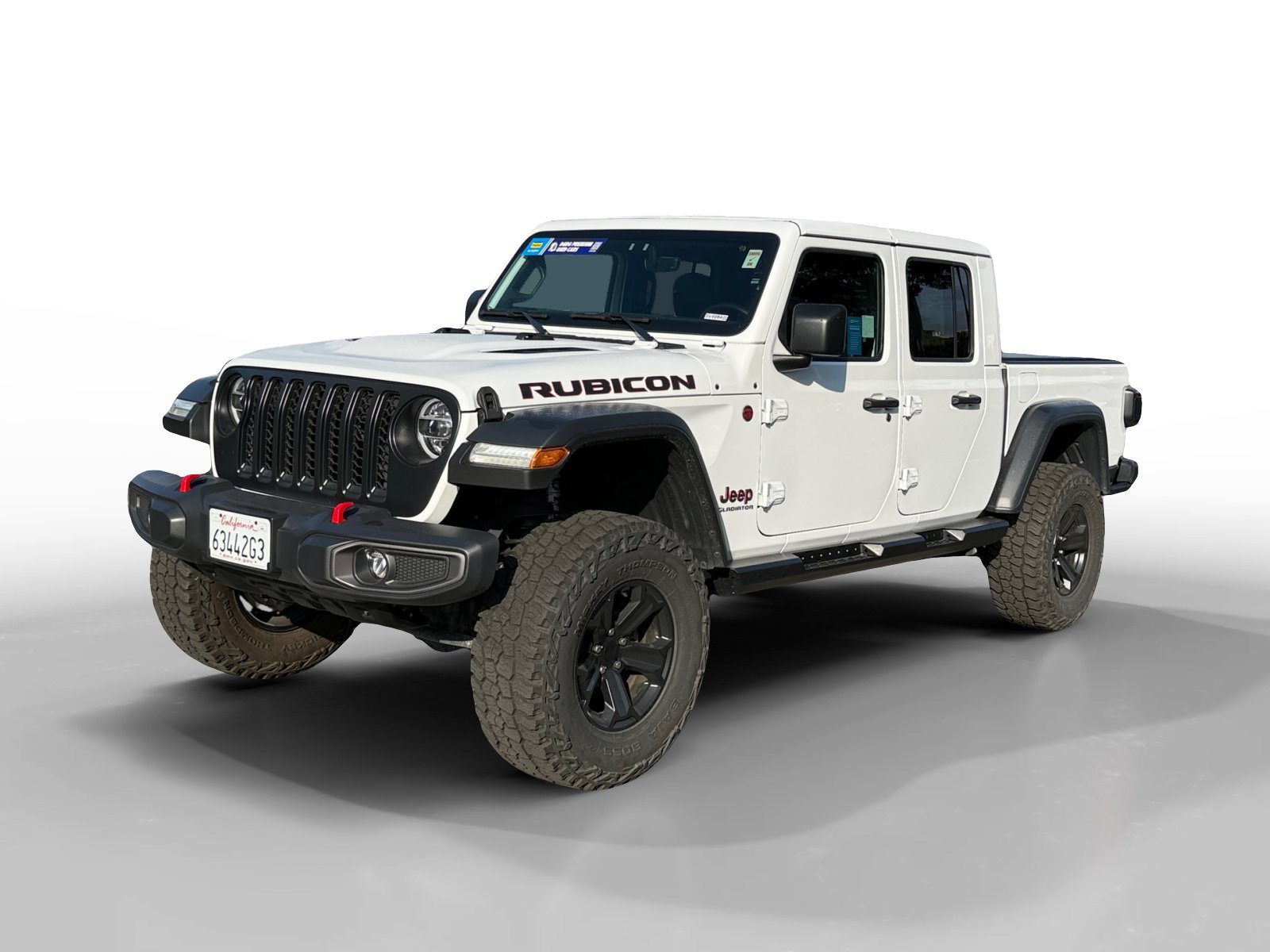 Used 2021 Bright White Clearcoat JEEP Rubicon image 1