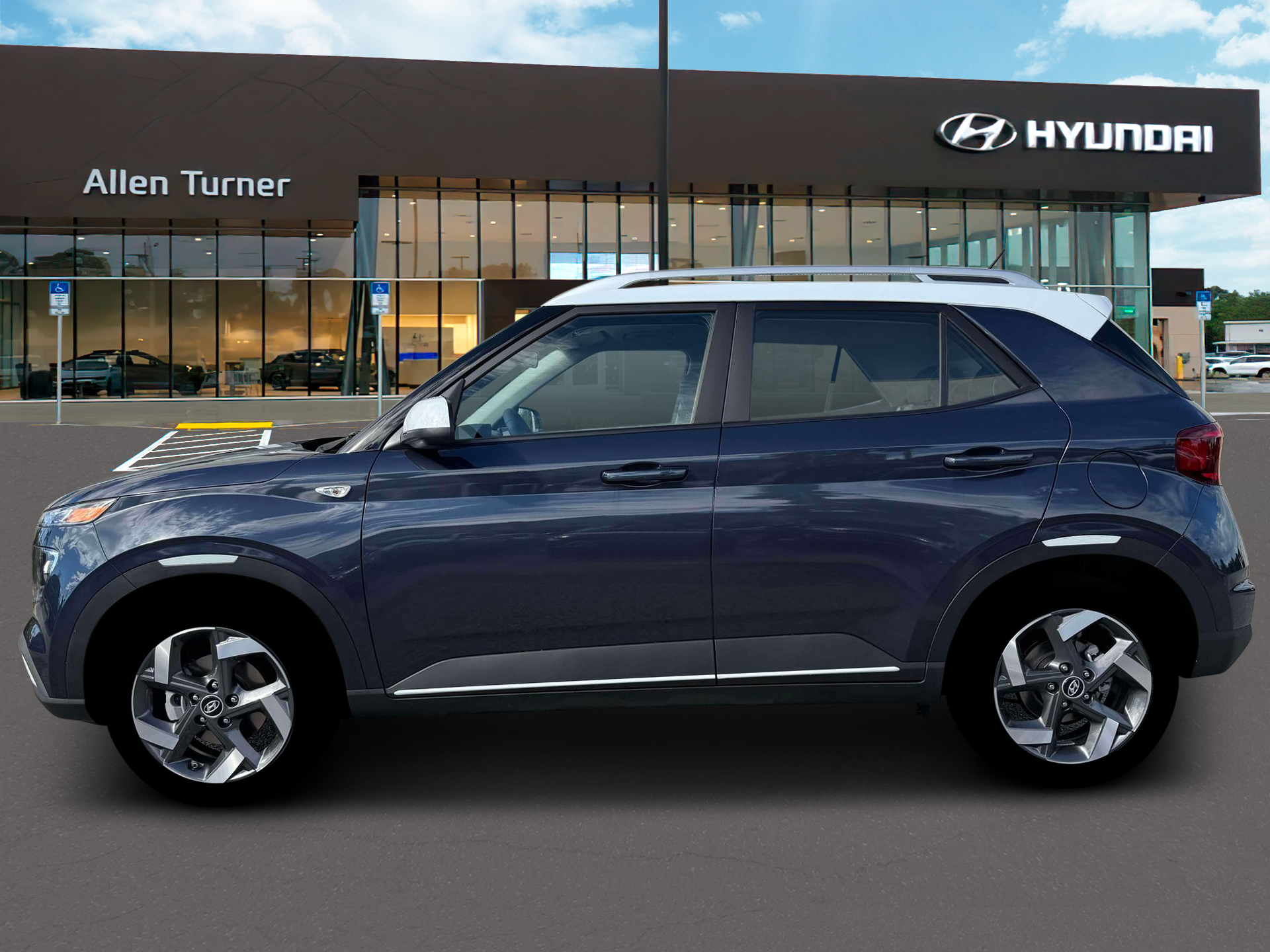 New 2026 Denim w/White Roof Hyundai SEL w/Two-Tone Roof image 3