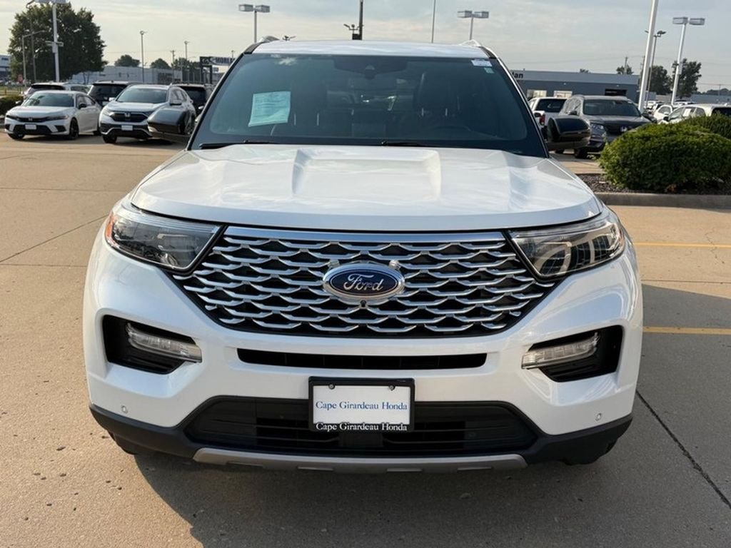 Used 2021 Star White Metallic Tri-Coat Ford Platinum image 8
