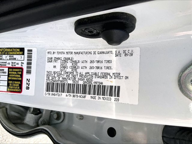 Used 2021 Super White Toyota TRD Off-Road image 9