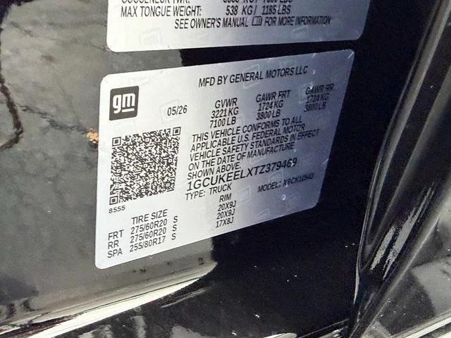 New 2026 Black Chevrolet RST image 11