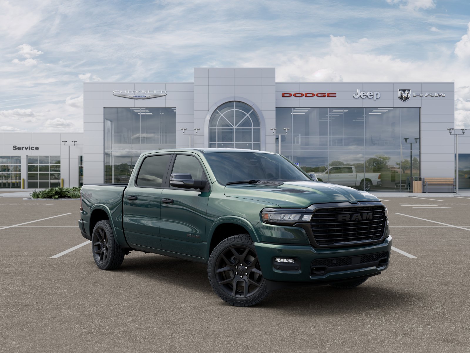 New 2026 Serrano-Green Metallic Exterior Paint RAM Laramie image 32
