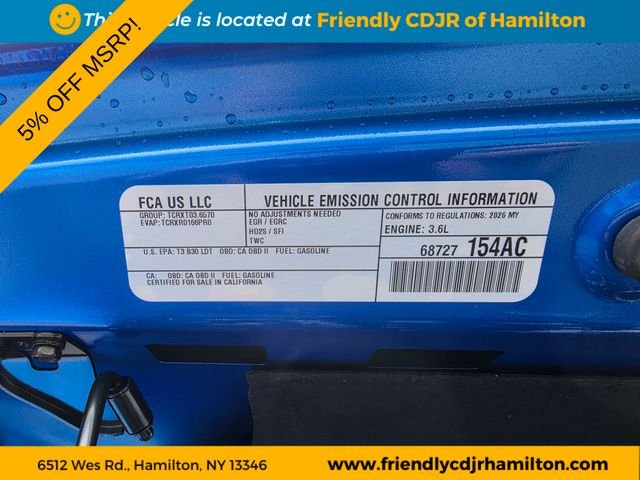 New 2026 Hydro Blue Pearl-Coat Exterior Paint Jeep Sport S image 23
