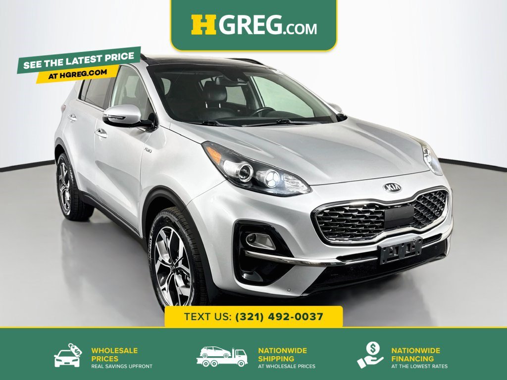 Used 2020 Sparkling Silver Kia EX image 1