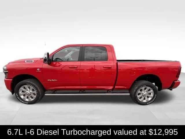 New 2026 Flame Red Clear-Coat Exterior Paint RAM Laramie image 3