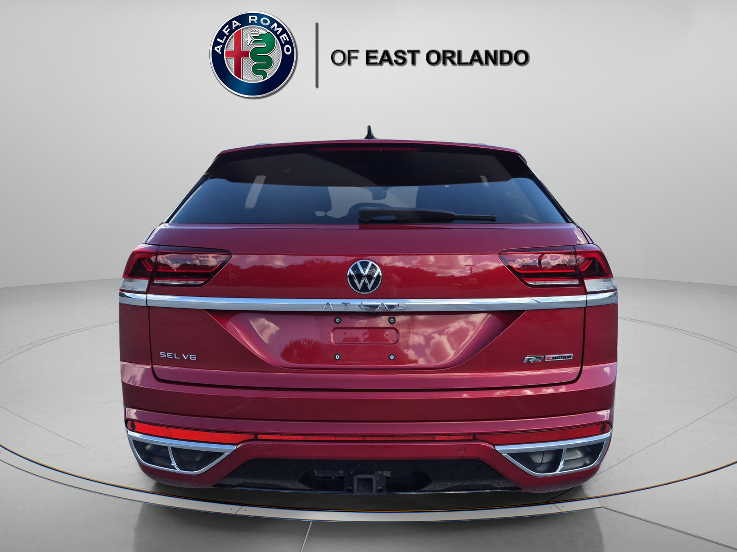 Used 2021 Aurora Red Metallic Volkswagen 3.6L V6 SEL Premium R-Line image 6