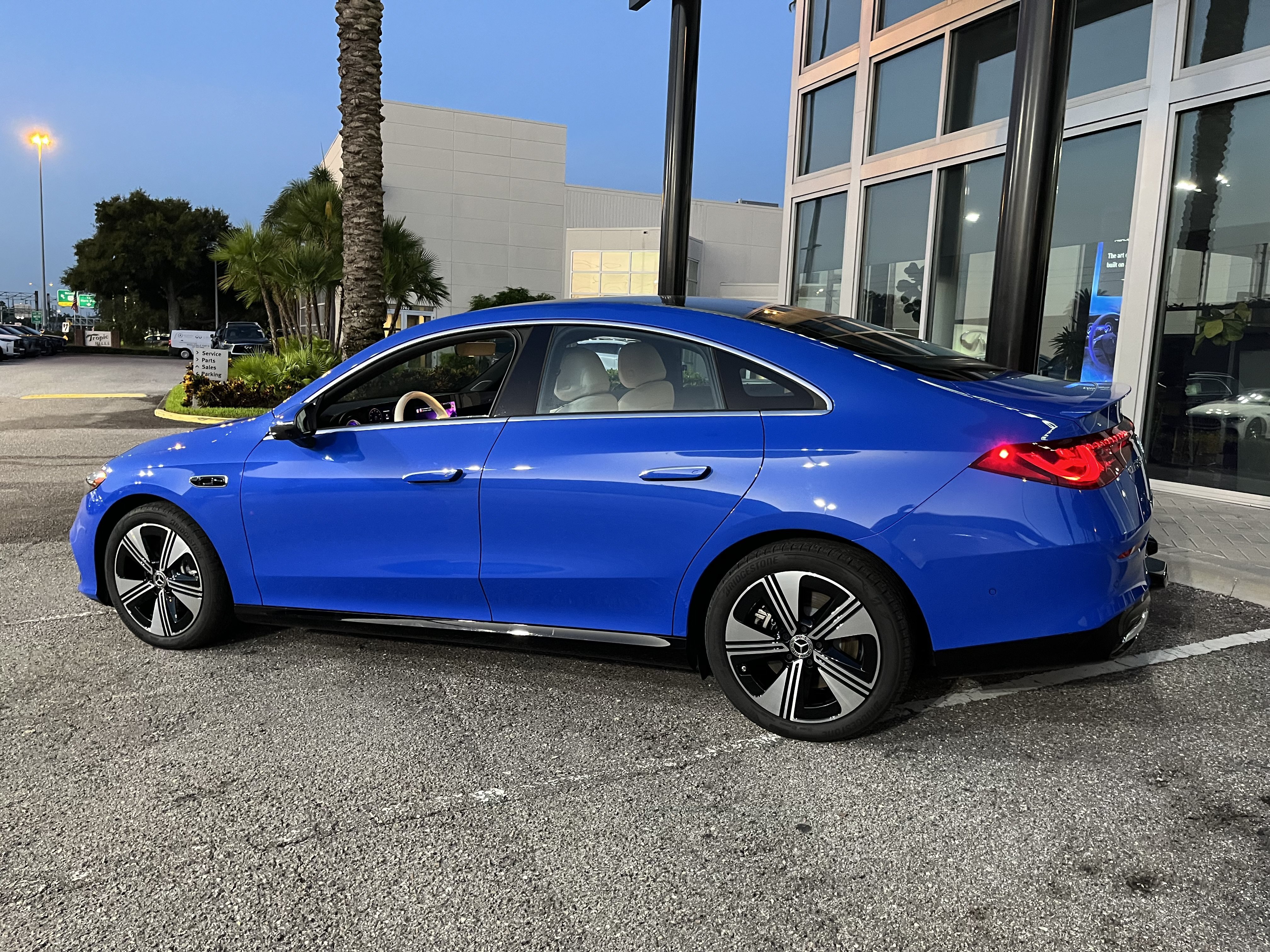 New 2026 Sky Blue Metallic Mercedes-Benz CLA 250+ image 4