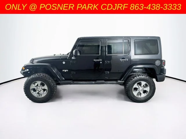 Used 2017 Black Jeep Unlimited Sahara image 4