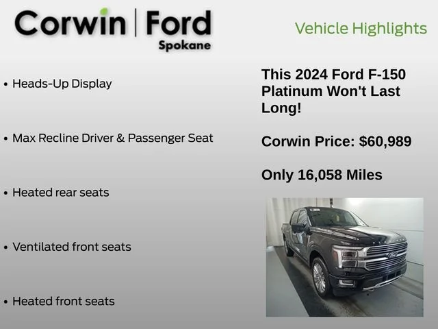 Used 2024 Black Ford Platinum image 7