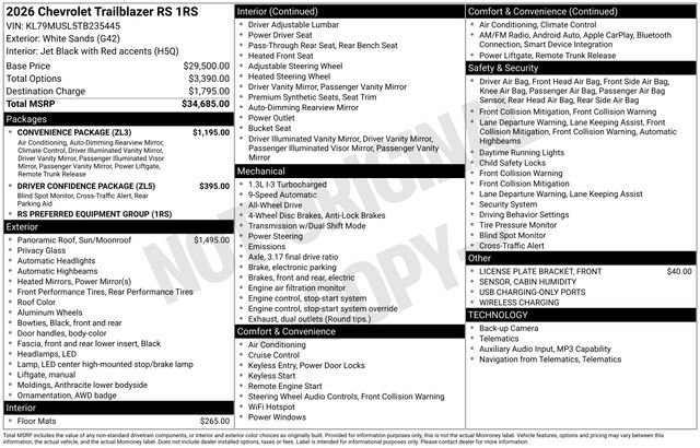 2026 Chevrolet Trailblazer RS - Photo 28