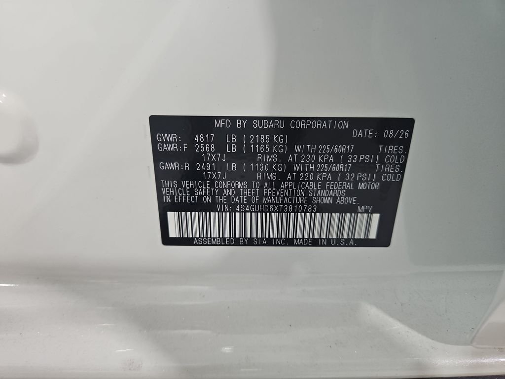 New 2026 White Subaru Premium image 29