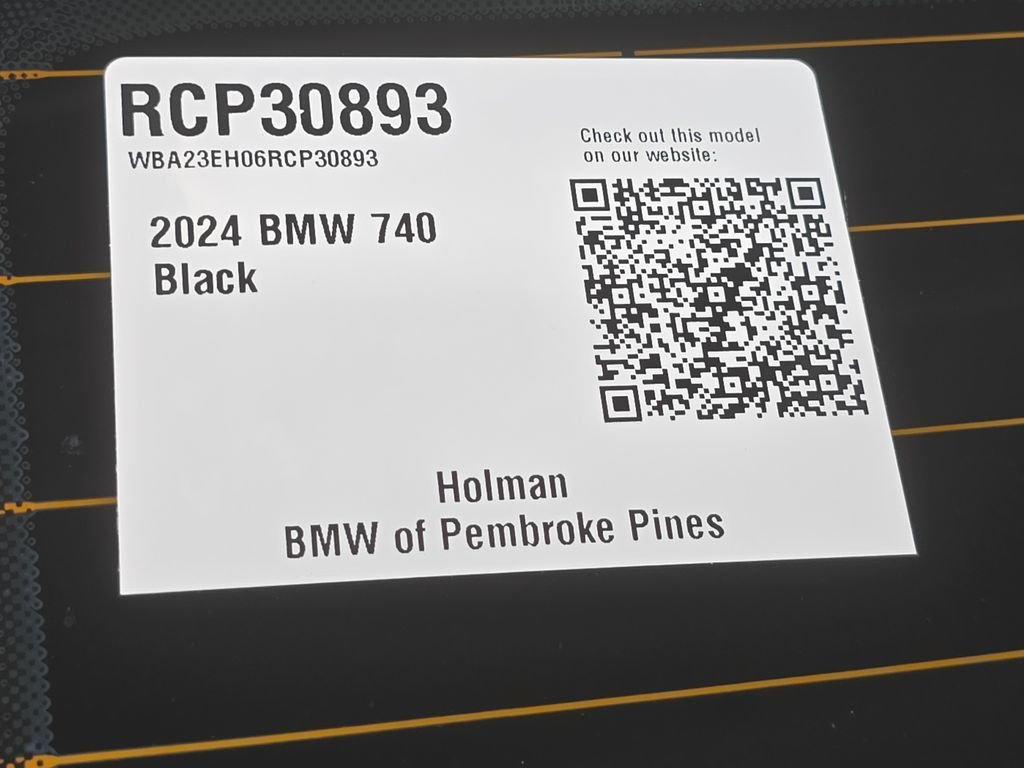 Certified Used 2024 Black Sapphire Metallic BMW 740i image 23