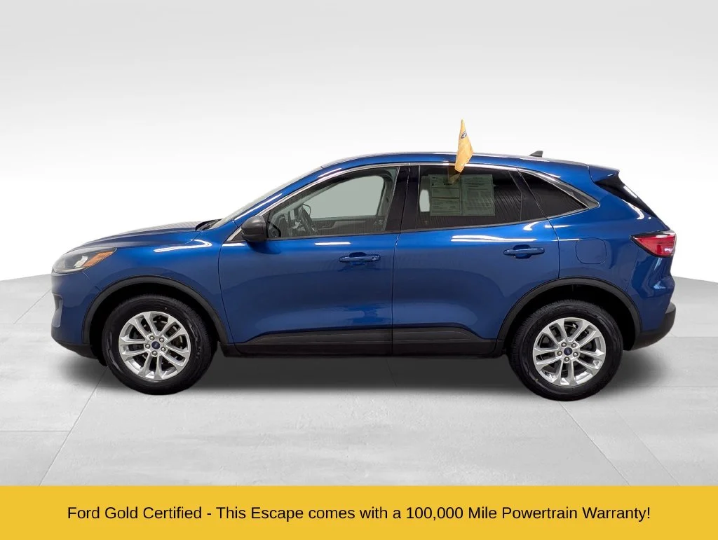 Certified Used 2022 Atlas Blue Metallic Ford SE image 1