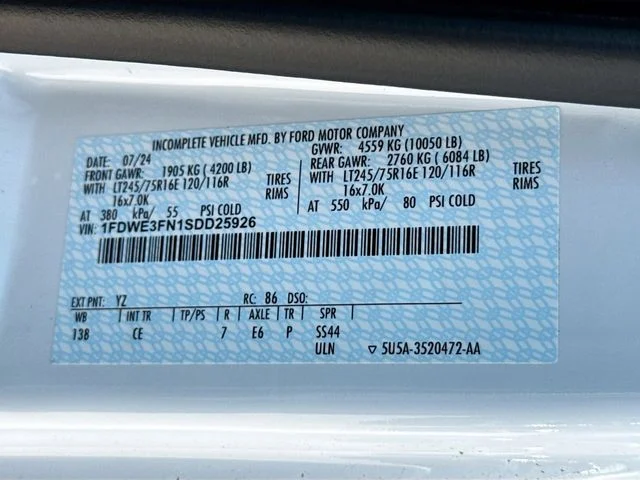 New 2025 Oxford White Ford 12