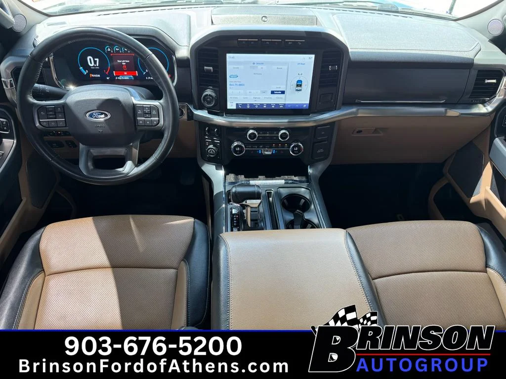 Used 2021 Antimatter Blue Metallic Ford LARIAT image 11