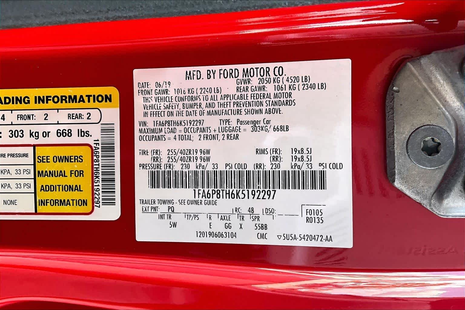 Certified Used 2019 Race Red Ford EcoBoost Premium image 28