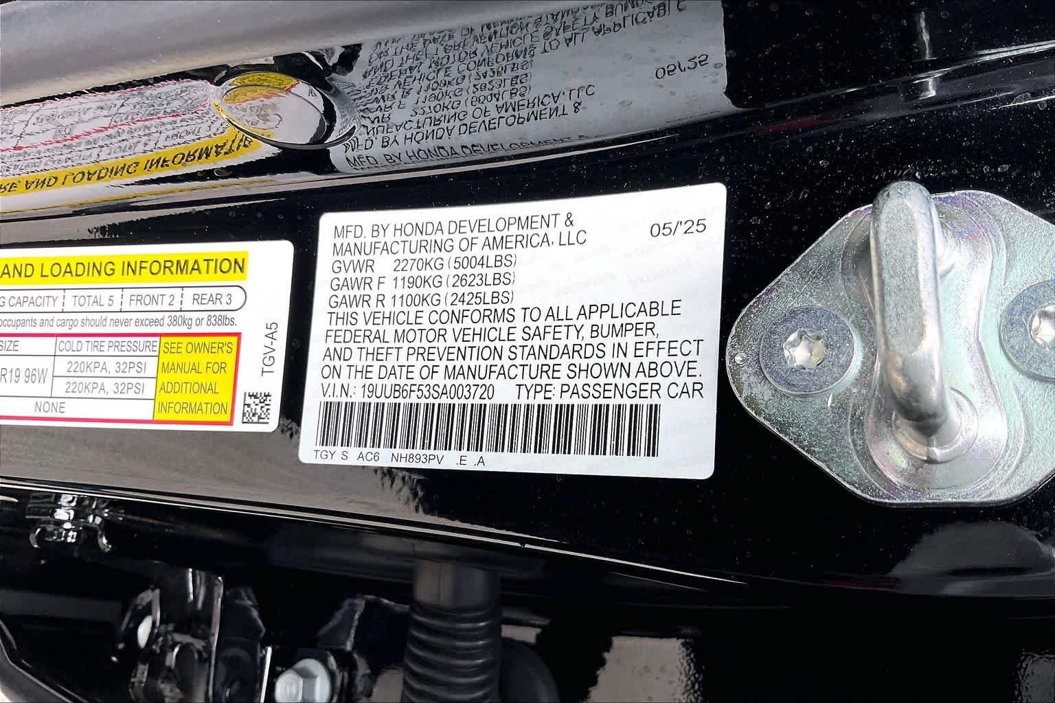 Used 2025 Majestic Black Pearl Acura w/A-Spec Package image 35