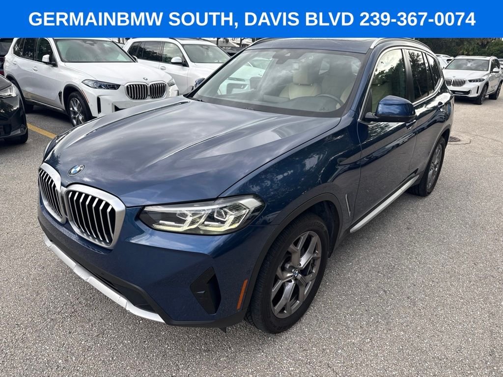 Certified Used 2023 Blue Metallic BMW xDrive30i image 1
