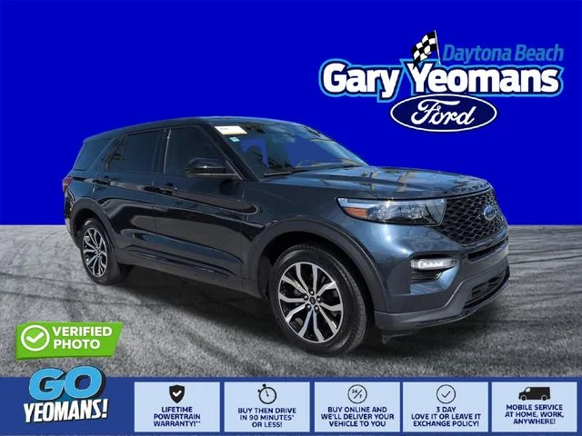 Certified Used 2022 Estate Green Clearcoat Metallic Ford ST image 1