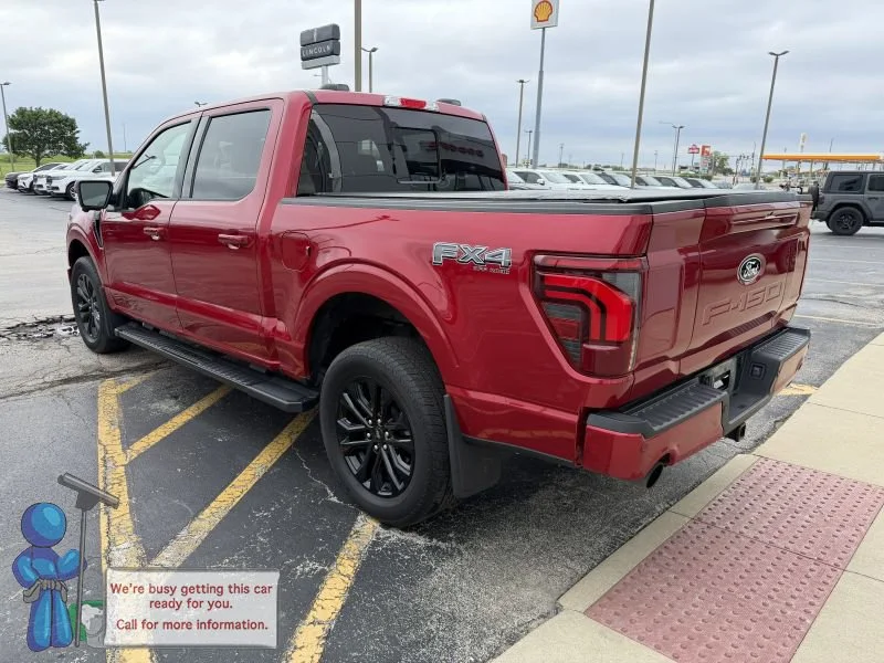 Used 2025 Rapid Red Metallic Tinted Clearcoat Ford LARIAT image 3
