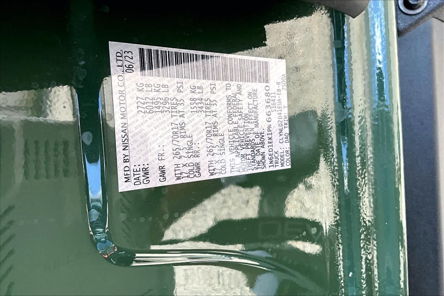 Used 2023 Tactical Green Nissan PRO-4X image 35