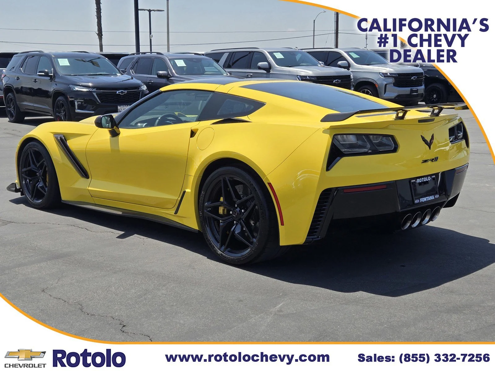 Used 2019 Corvette Racing Yellow Tintcoat Chevrolet ZR1 3ZR image 5