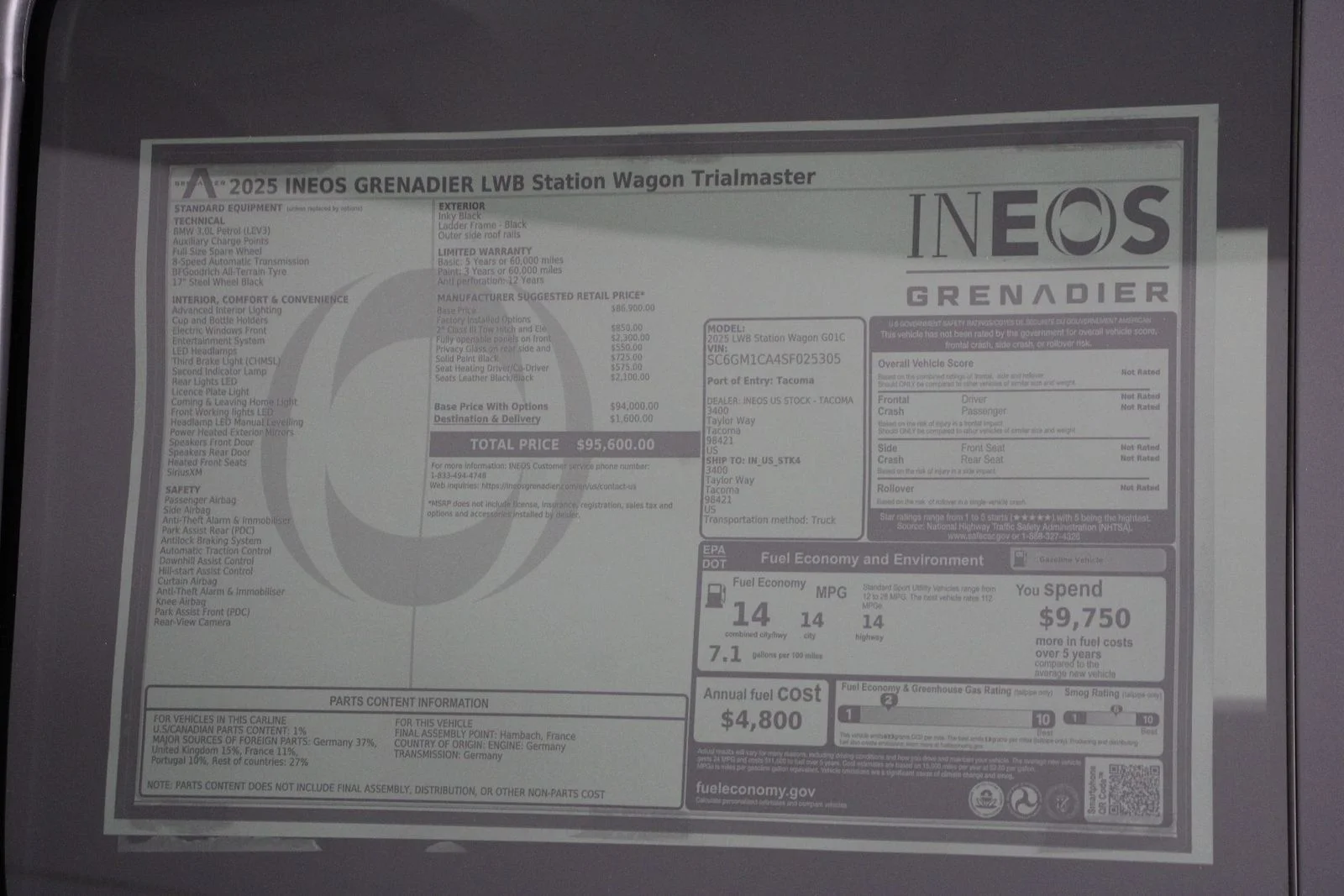 New 2025 Inky Black INEOS Trialmaster Edition image 25