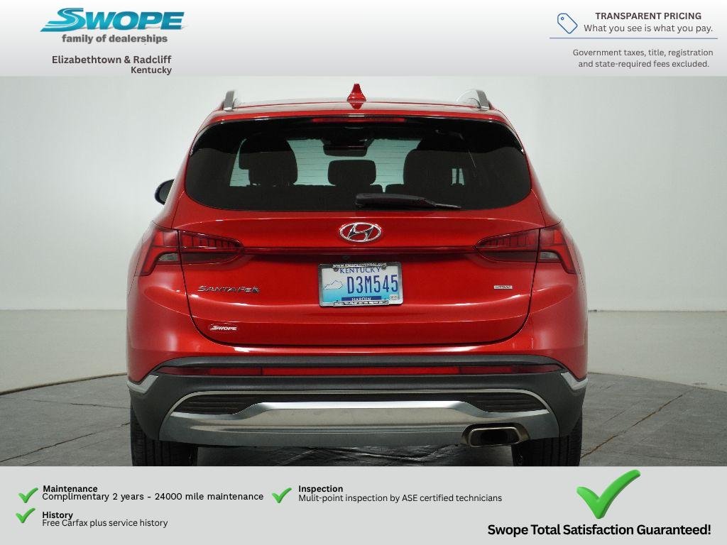 Used 2022 Calypso Red Hyundai SEL image 5