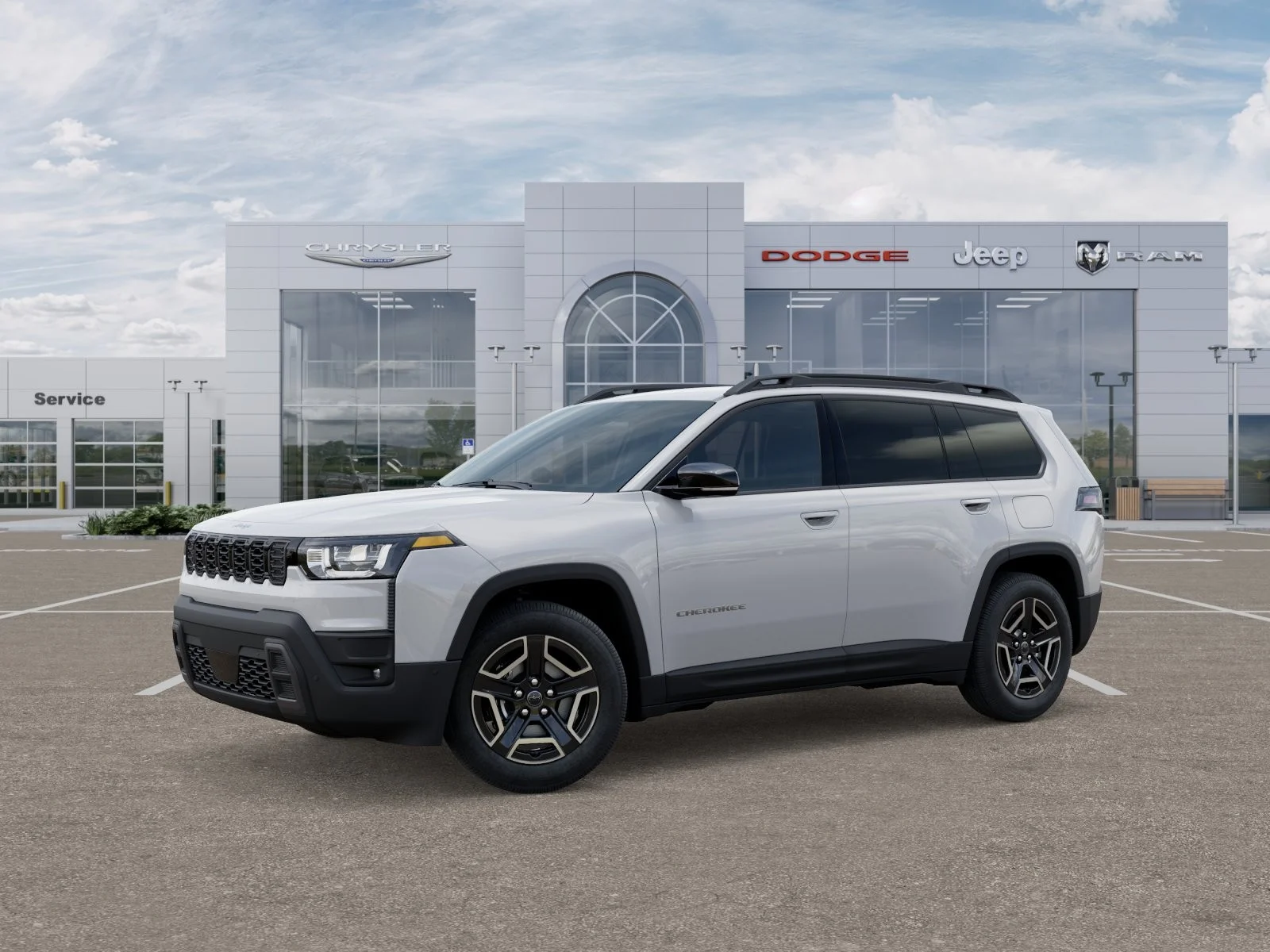 New 2026 Bright White Clear-Coat Exterior Paint Jeep Limited image 3