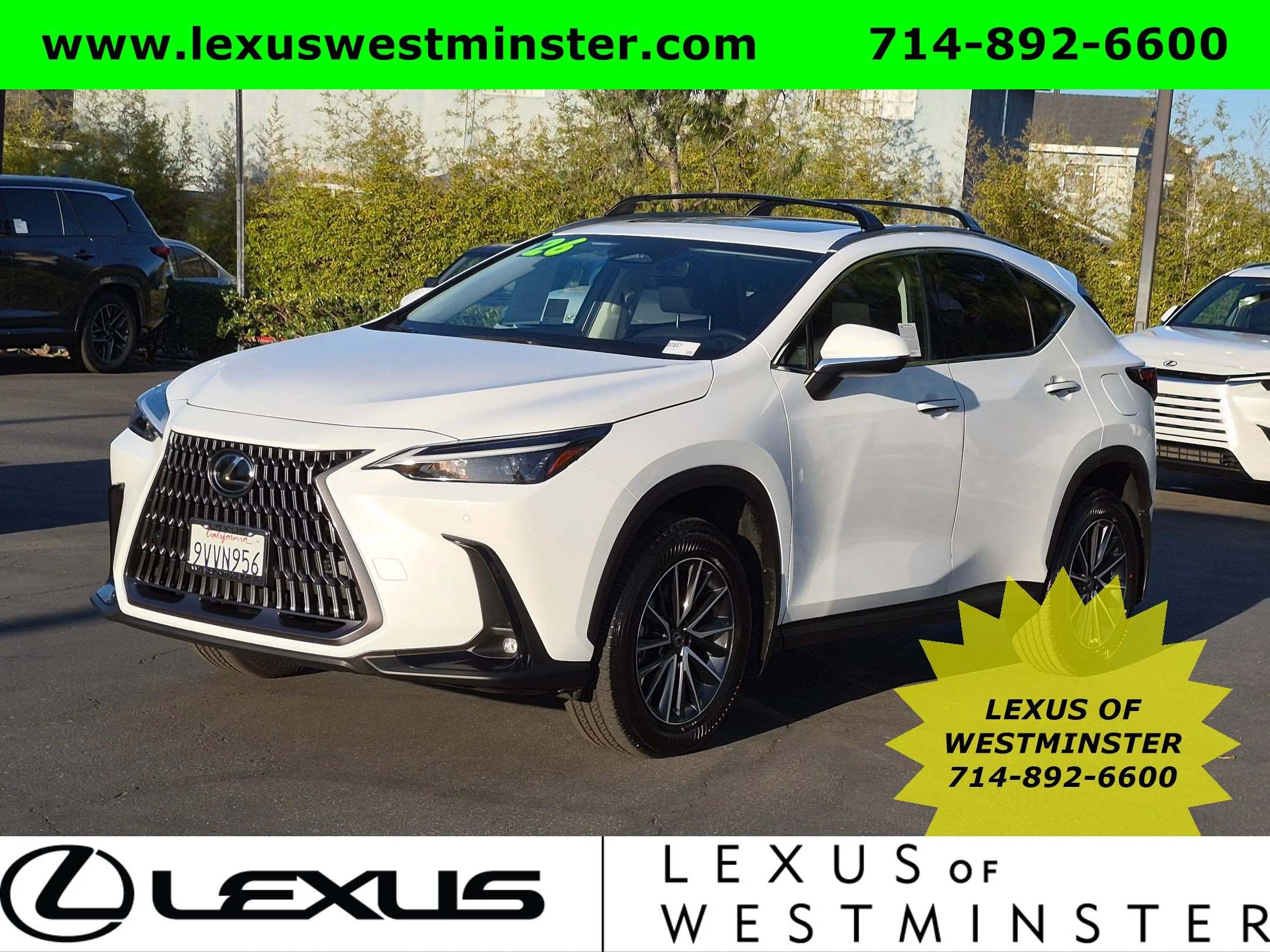 Certified Used 2026 WHITE NOVA GF. Lexus NX 350h Premium image 1