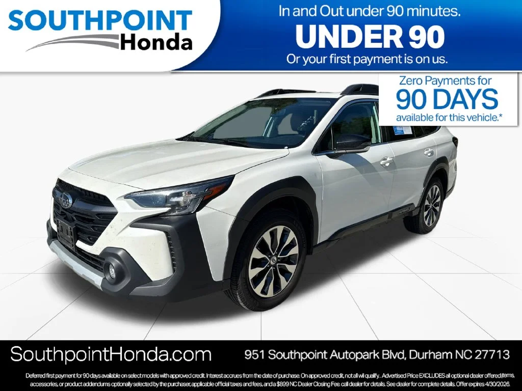 Used 2024 Crystal White Pearl Subaru Limited image 3