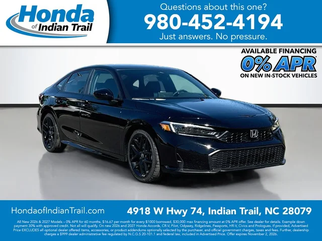 2026 Honda Civic Sedan Sport