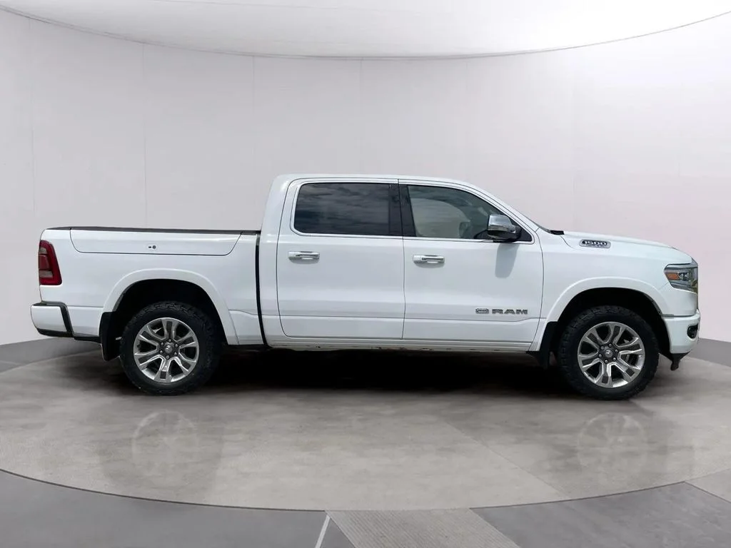 Used 2020 Bright White Clearcoat Ram Laramie Longhorn image 6