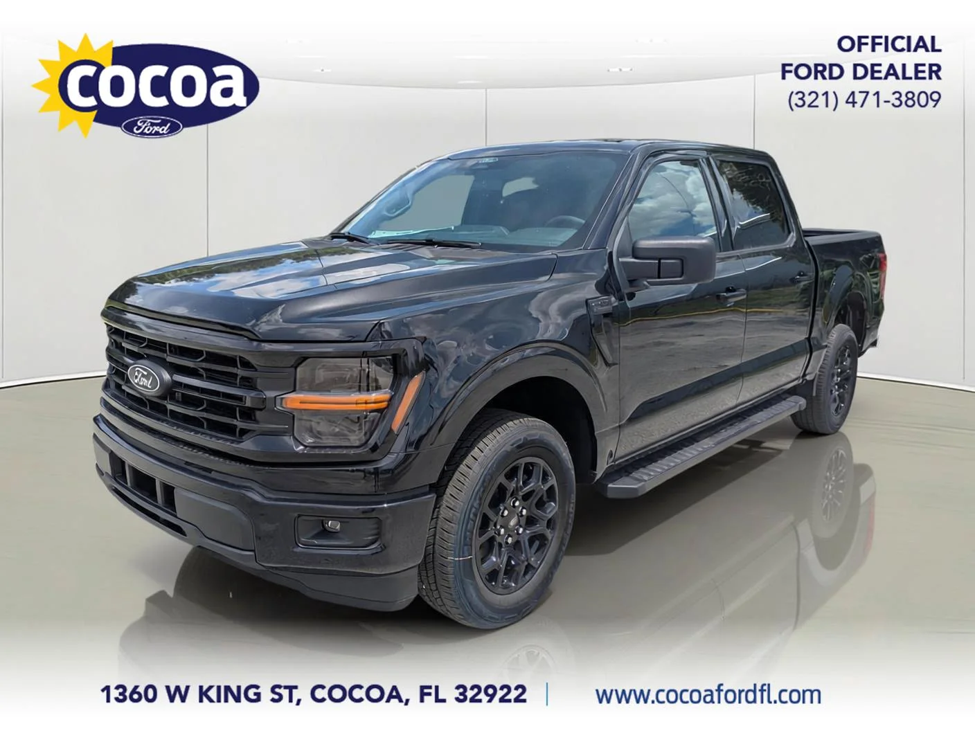 New 2026 Agate Black Metallic Ford XLT image 1
