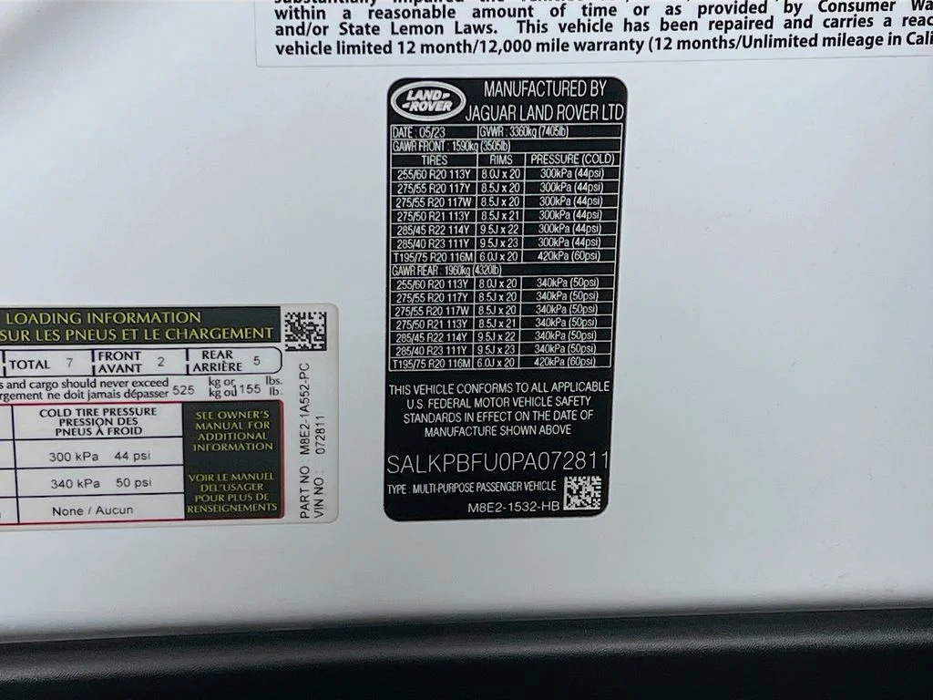 Used 2023 Fuji White Land Rover SE image 35