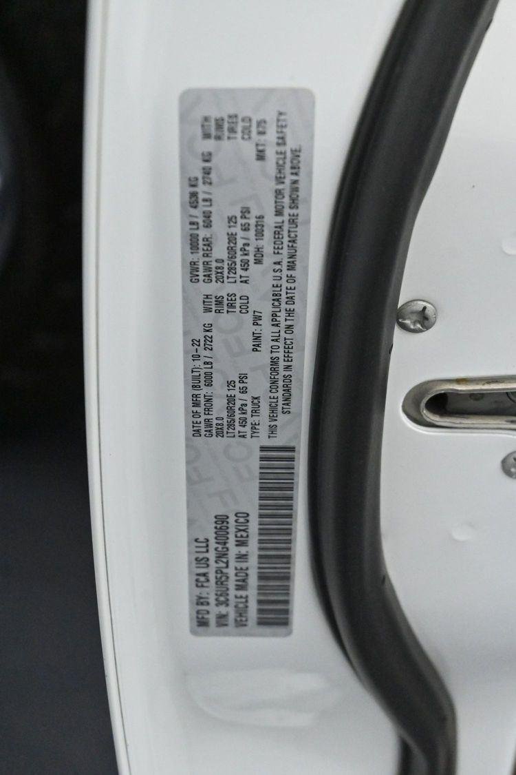 Used 2022 Bright White Clearcoat Ram Longhorn image 39