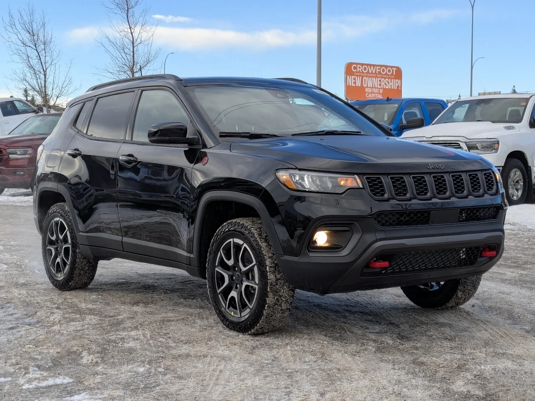 New 2026 Black Jeep Trailhawk - - 4x4 - Sun Sound & Nav - Pano Roof - Active Driving Assist & More! image 2